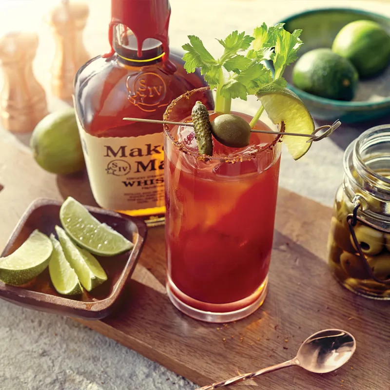 Maker’s Mark bourbon cocktail - Bourbon Bloody Mary