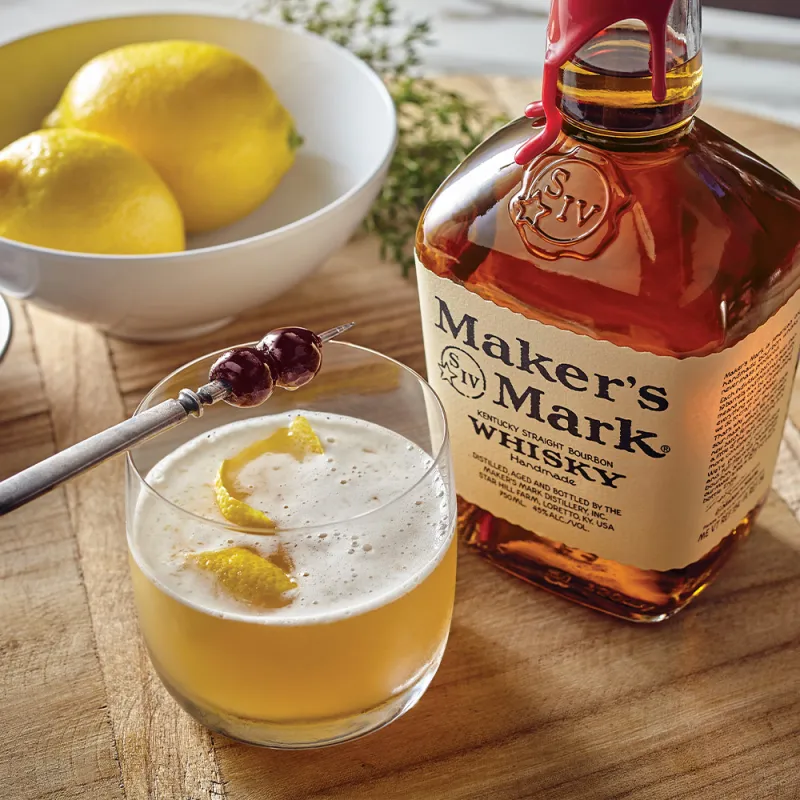 Maker’s Mark bourbon cocktail - Bourbon Sour