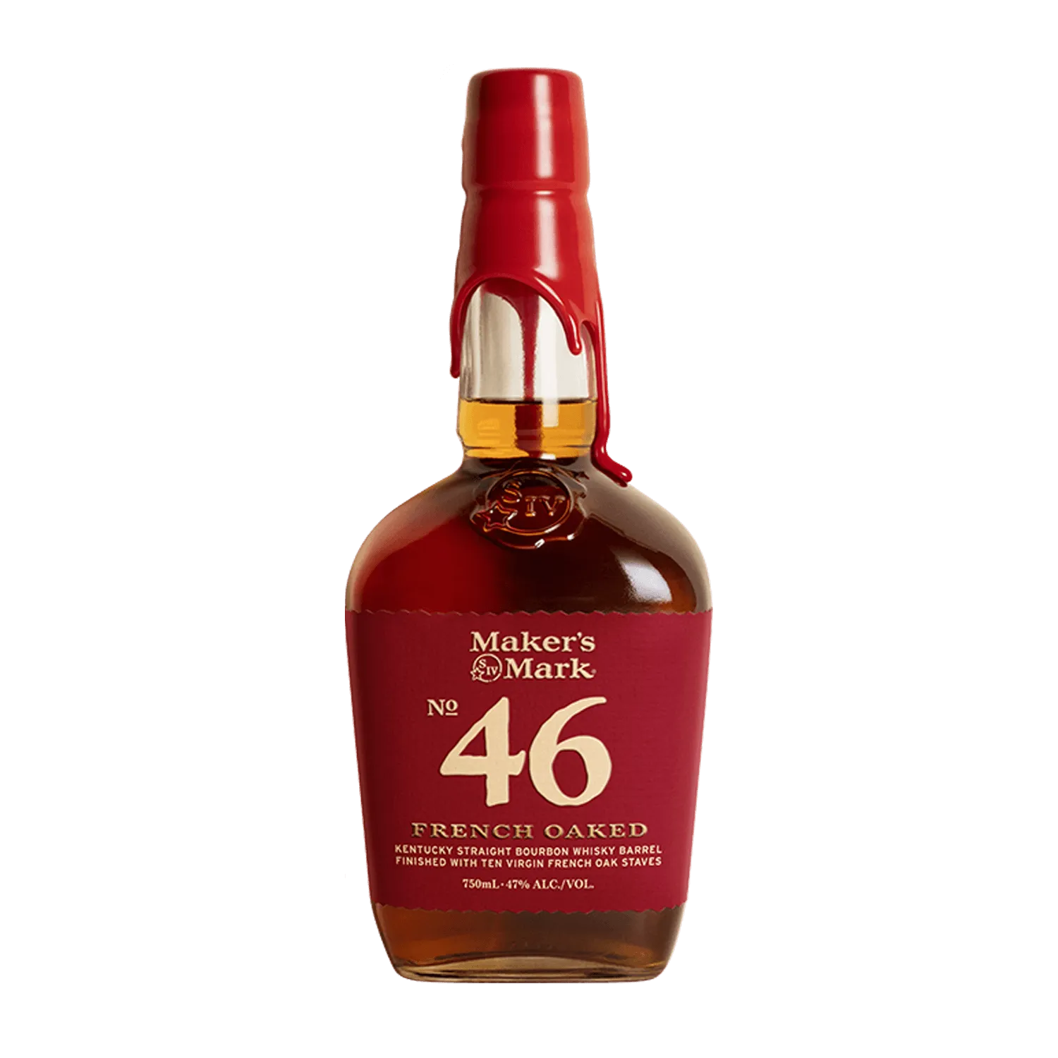 Maker’s Mark 46 bourbon bottle