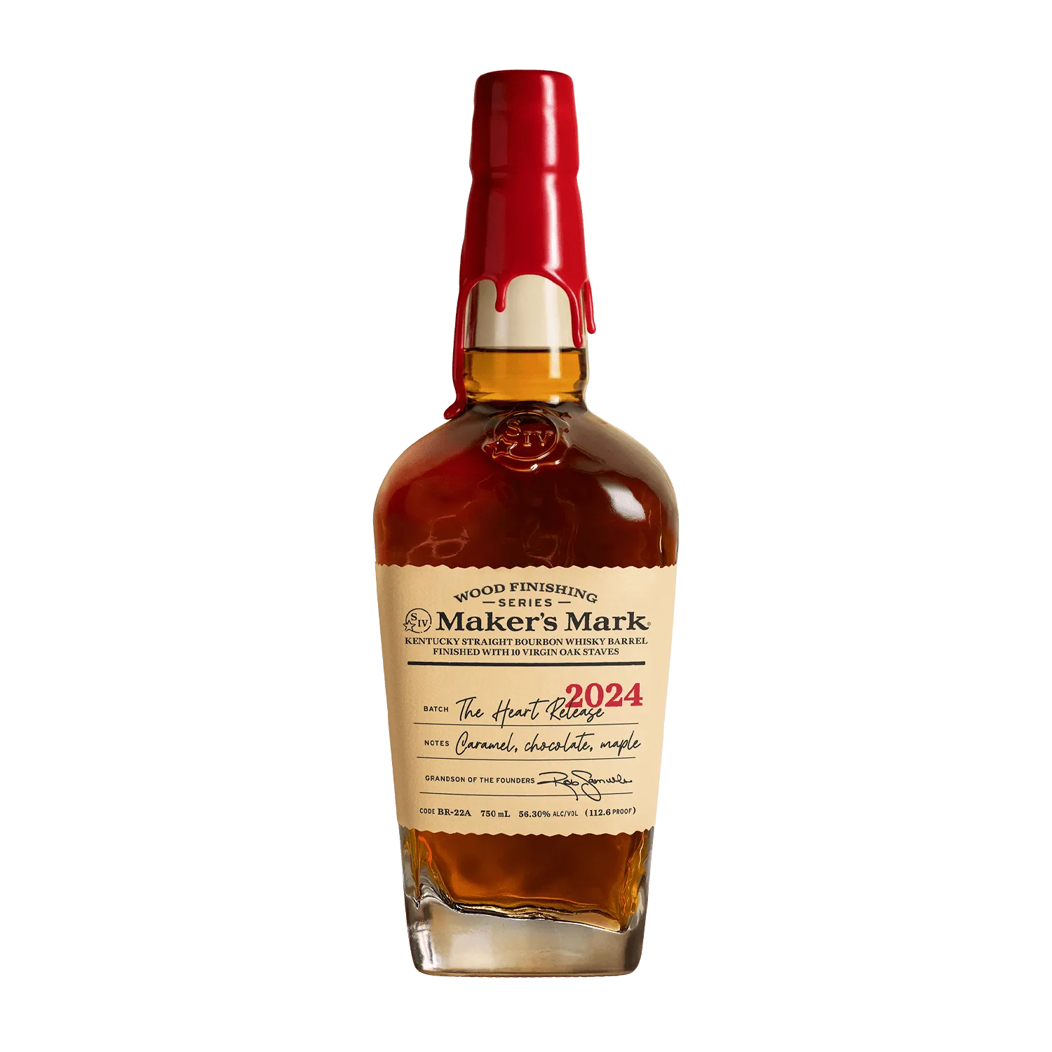 Maker’s Mark Wood Finishing Series bourbon bottle