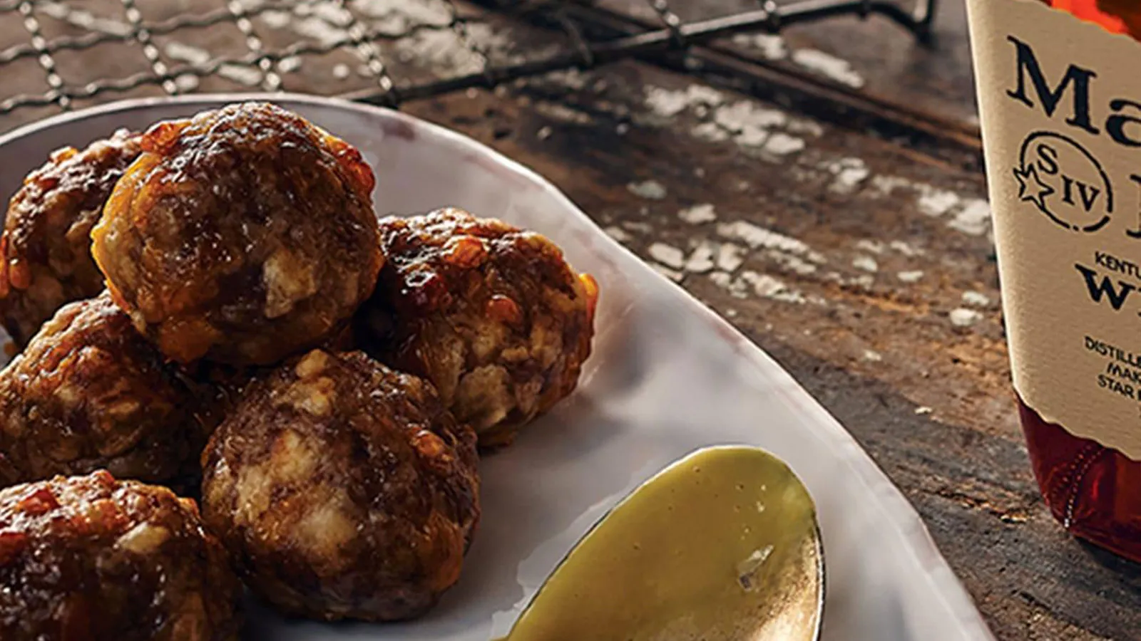 Maker’s Mark bourbon food recipe - Star Hill Provisions Sausage Balls