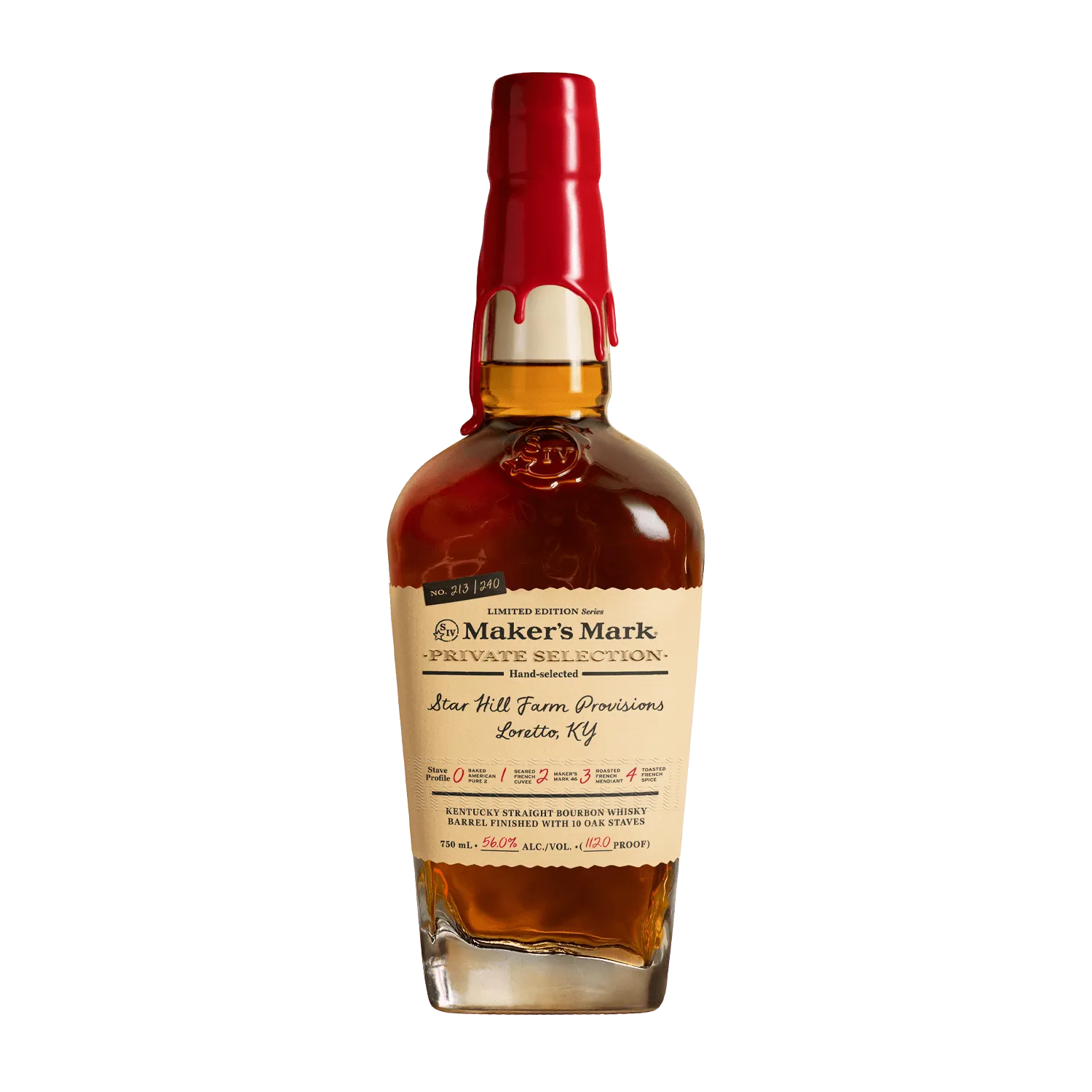 Maker’s Mark Private Selection bourbon bottle