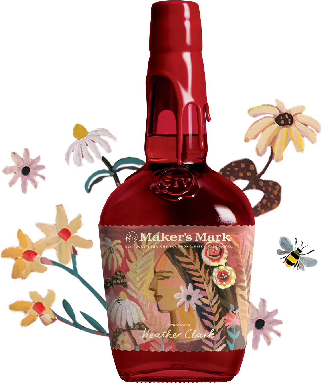 Maker's Mark limited edition customizable label artist Gayle Kabaker
